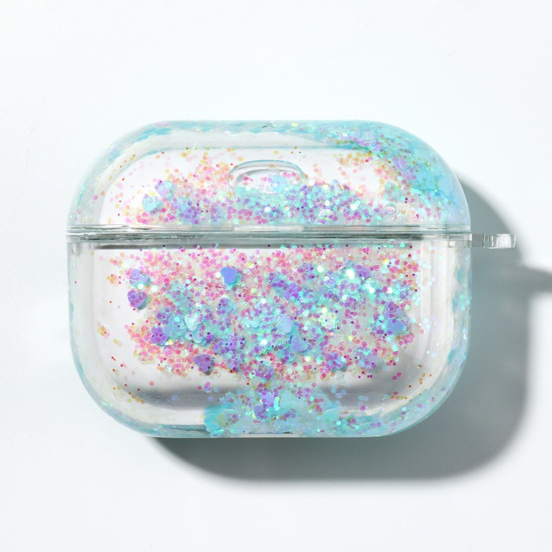 适用AirpodsPro3保护套苹果4代硬流沙蓝牙2耳机套创意耳机保护壳