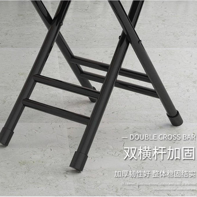 Foldable chair, backrest, casual, simple, portable, lightweight outdoor dining chair, dormitory kitchen, household small stool