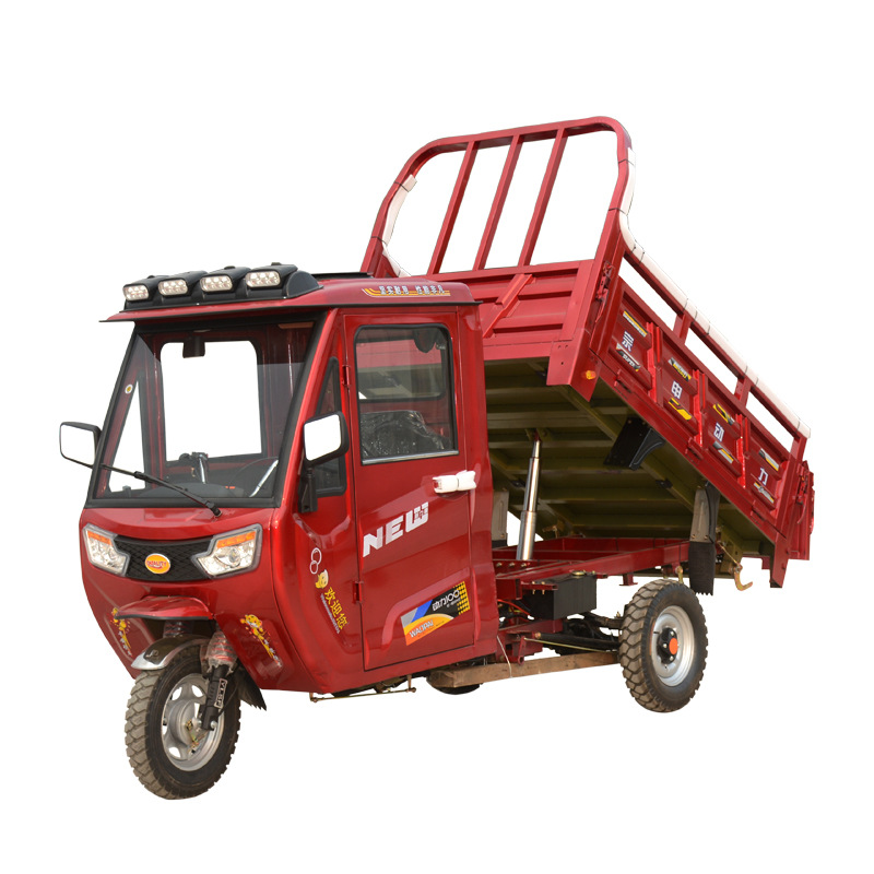 Бензиновые триколесные велосипеды Guosi Electric Spray Fuels New Zongshen Dynamic Power Freight Freight Half -Closed Bald Shed Motorcycle Motorcycle