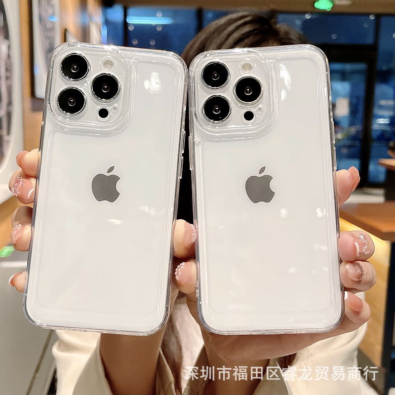 透明适用苹果15/16防摔14手机壳iphone13pro手机套PM软壳11批发13