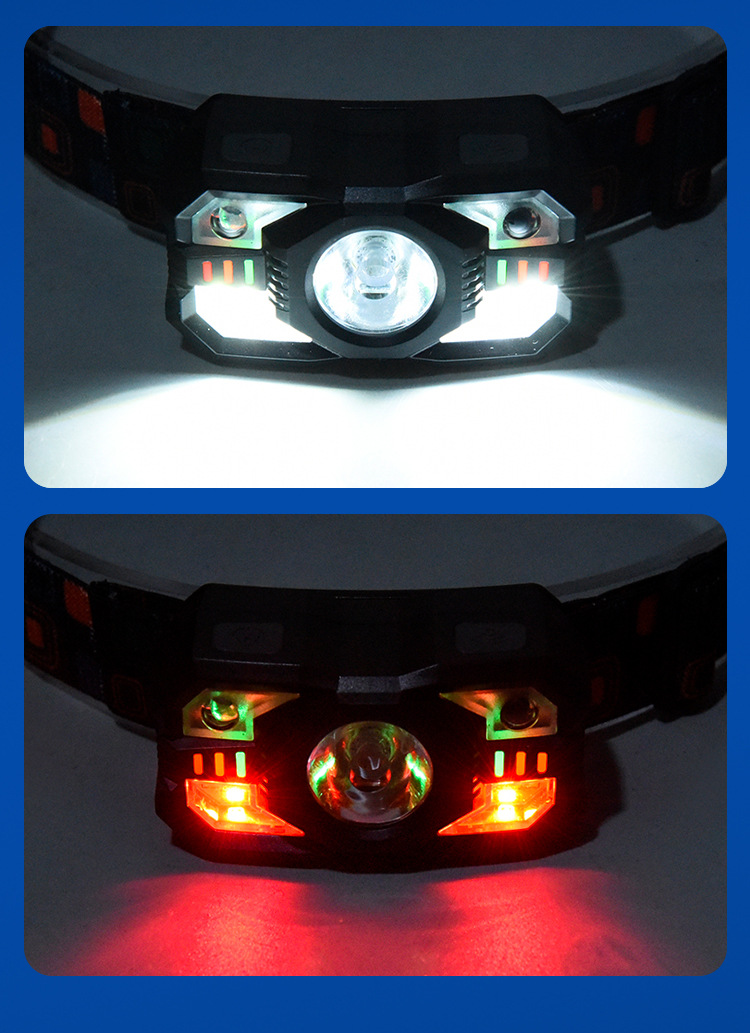 New LED Long Range Headlamp USB Charging Outdoor Night Fishing Headlamp Long Range Exploration Light Cycling Headwear
