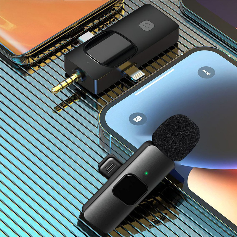 Беспроводной петличный микрофон K15 Bluetooth 3-в-1