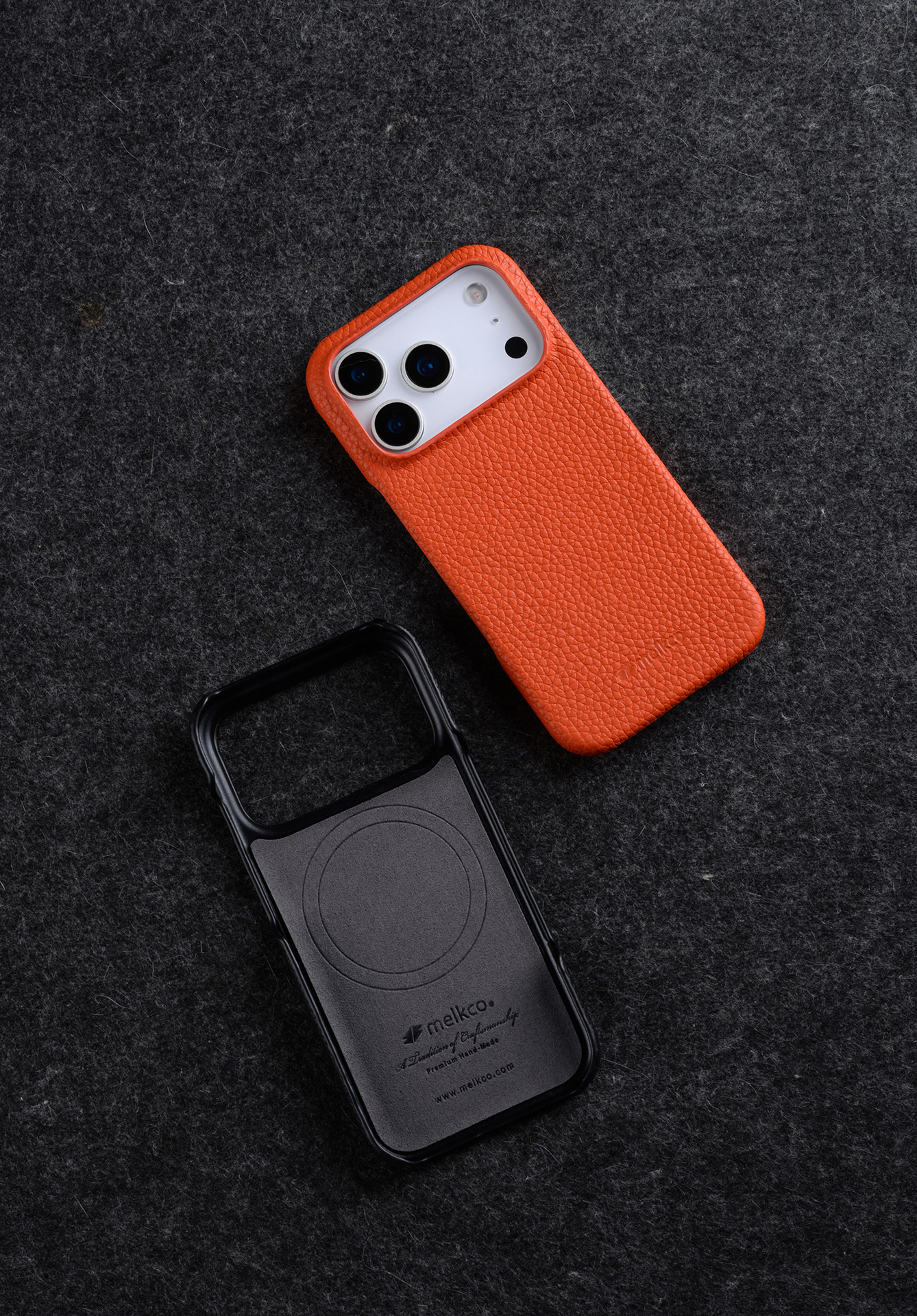 Melkco is suitable for Apple 17 Promax phone case leather 16 Pro magnetic support MagSafe17 protective case