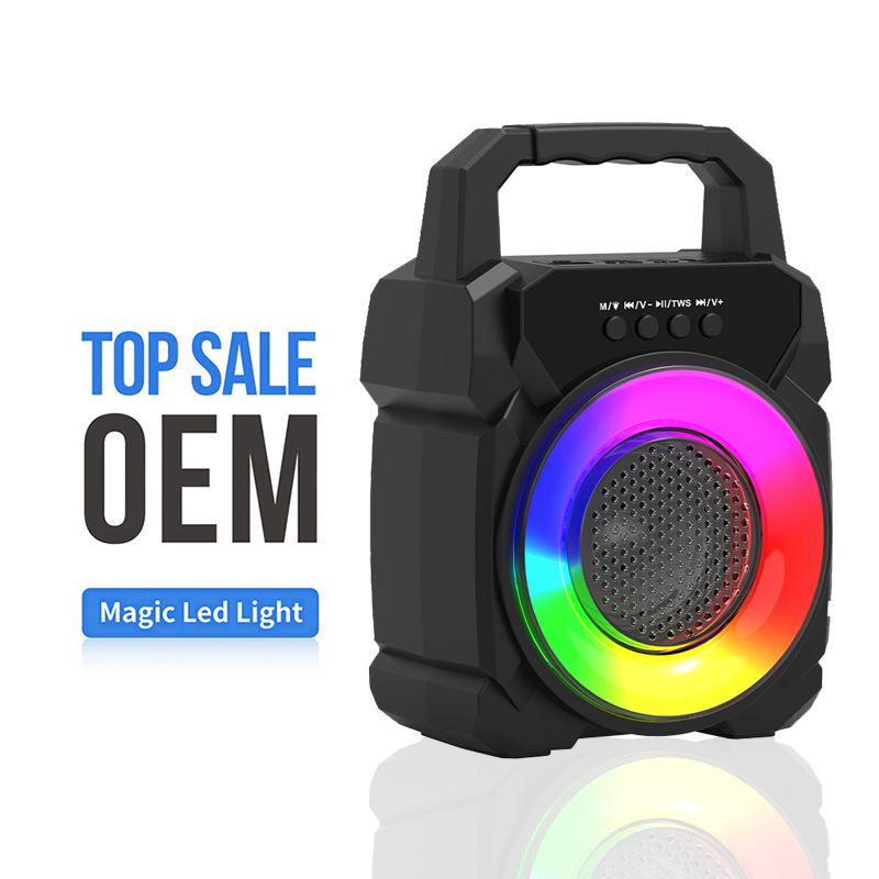 Портативная беспроводная Bluetooth-колонка с RGB-подсветкой 4 дюйма