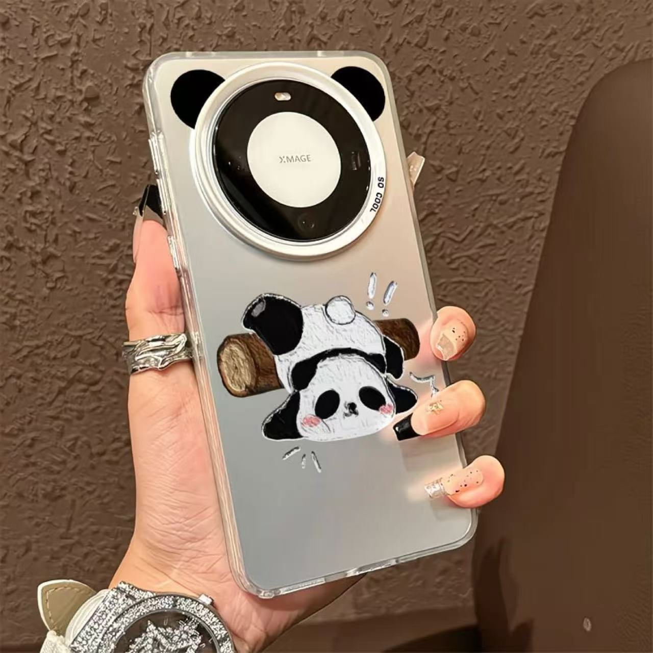Play Panda Huawei Mate60Pro phone case p60e suitable for nova12/11 niche MT50/p40 cute
