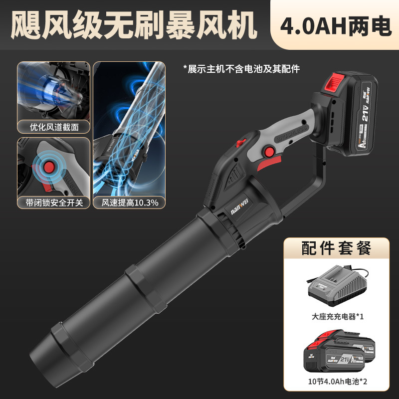 南威锂电吹风机充电式鼓风机暴风机大功率工业级吹灰尘吹落叶吹雪