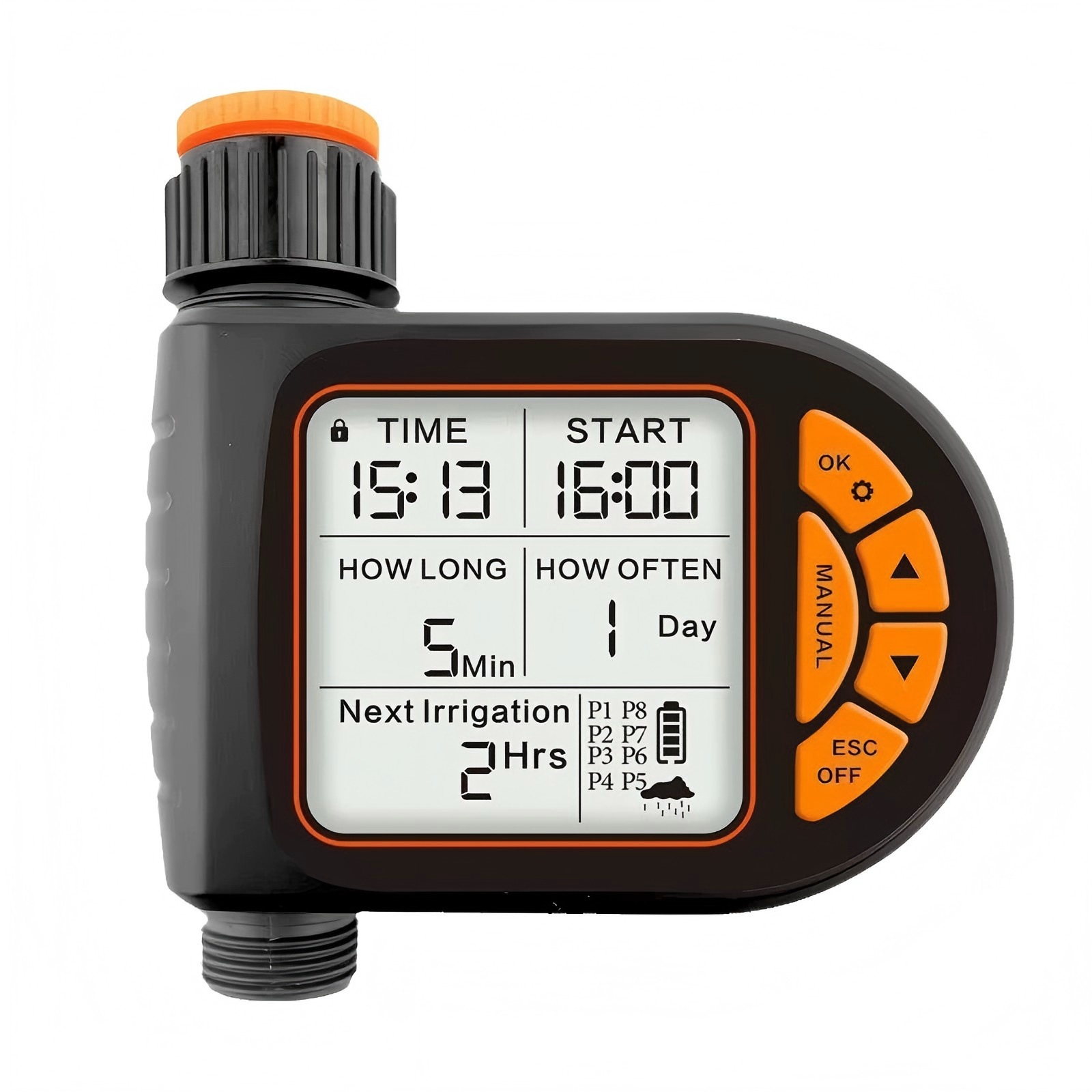 Intelligent timed gardening automatic watering device, garden balcony, farm watering timer, outdoor irrigation controller