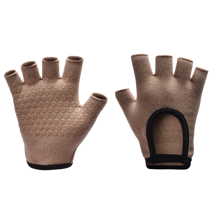 [Yoga Gloves B1] Half Finger Female Fitness Barbell Lifting Pot Equipment Cycling Road Bike Jumping Rope Badminton Cocoon Prevention