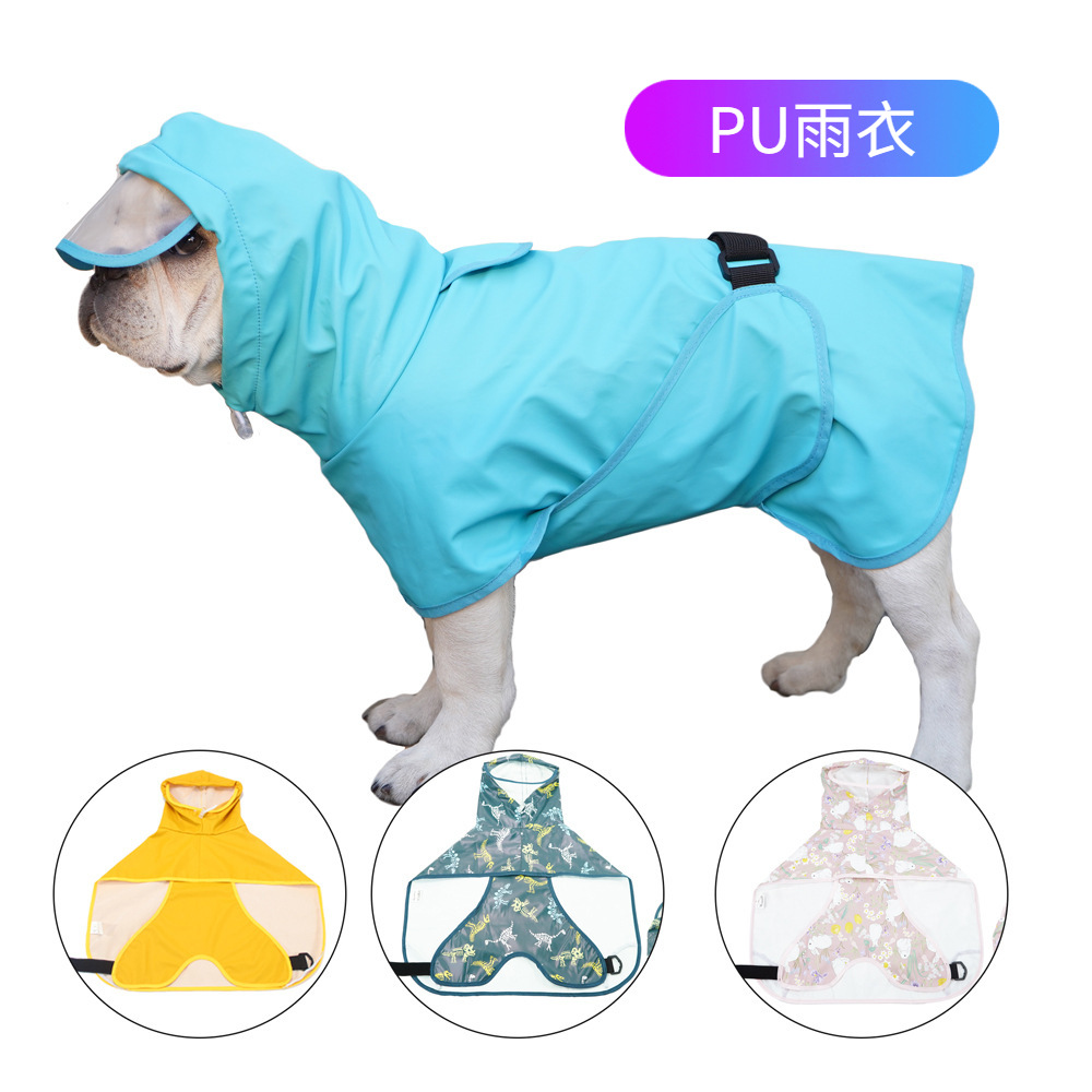 Печать It Casual Dog Rainscoat Scloak Bag Belly Corgi Teddy Golden Retriever Pet Raint Paint Легко носить одежду для собак Амазонки