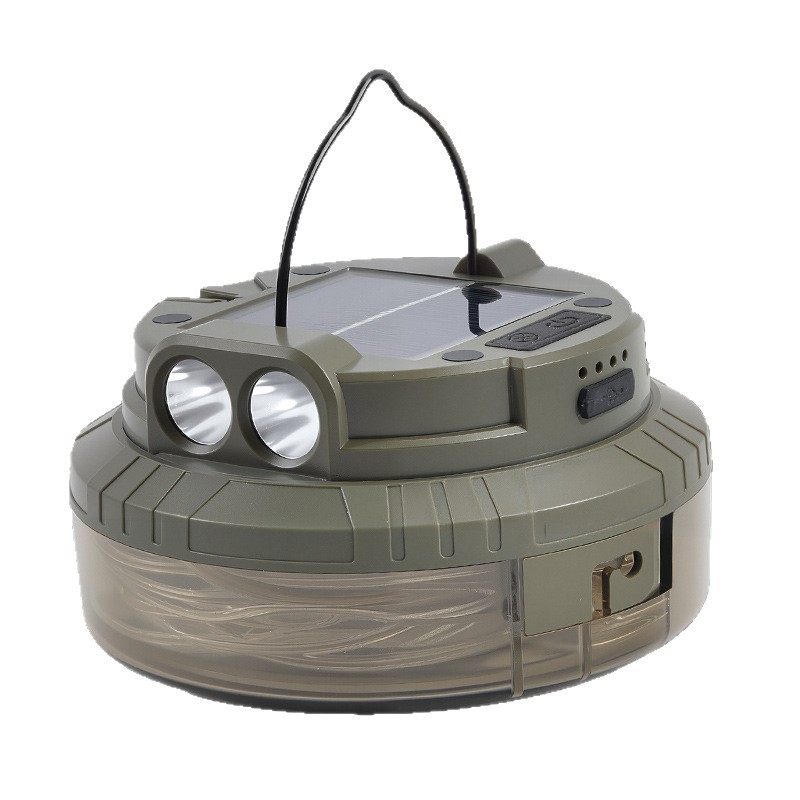 Cross border new solar powered 20 meter camping light tape measure storage LED camping light string tent emergency atmosphere