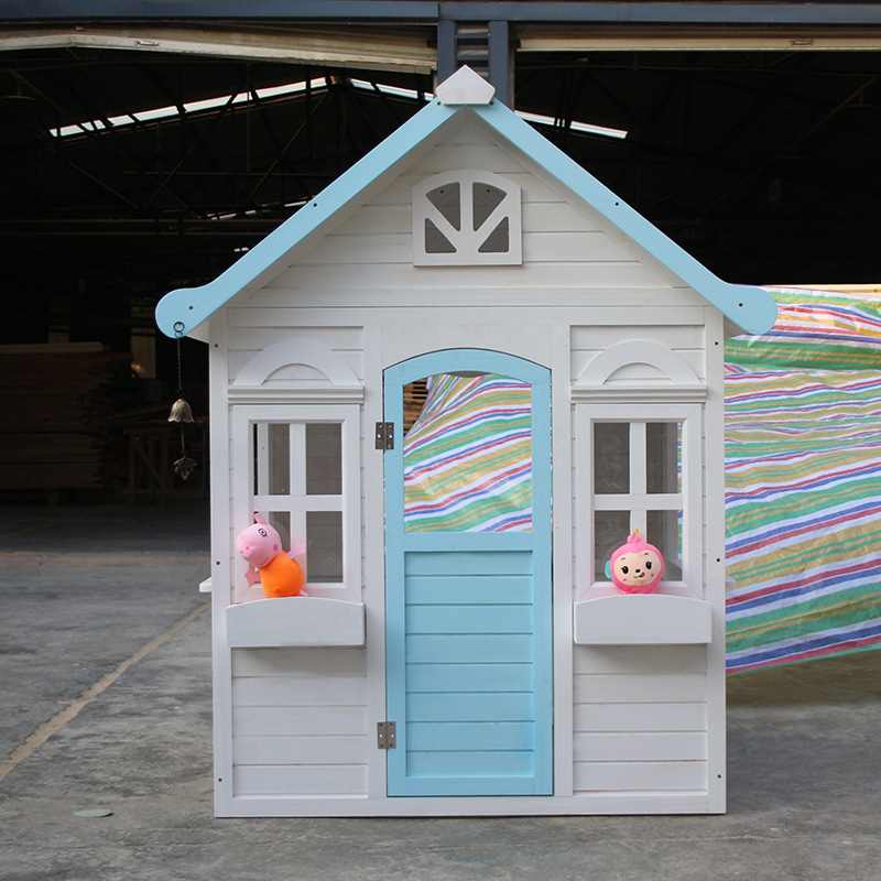Customized wooden house anti-corrosion wooden cabin solid wood cabin courtyard kindergarten outdoor homestay house decoration for children