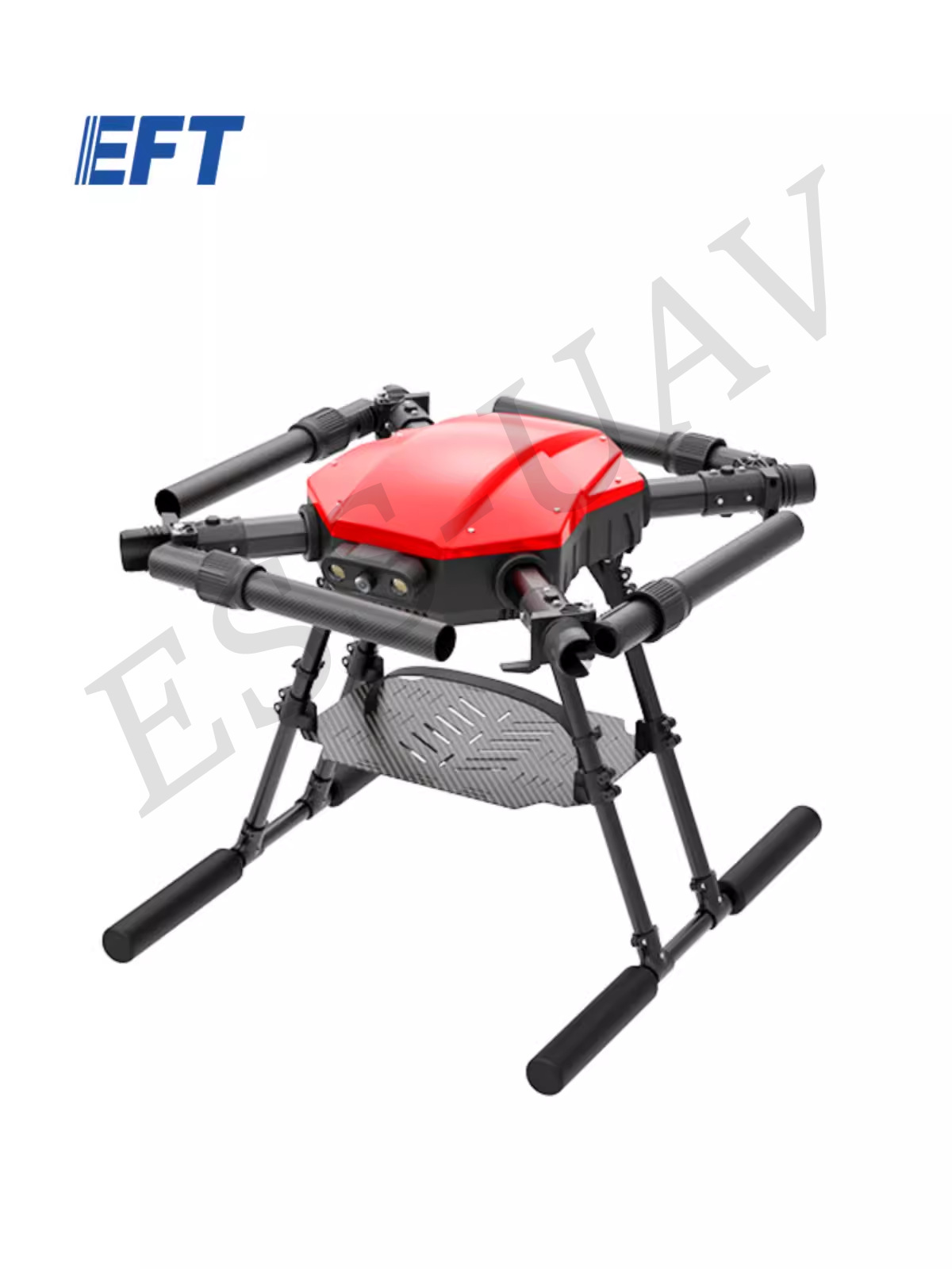 CAAC Category 4 EFT Wing Flyer E416P Industry Drone Multi functional Four Axis 16kg Frame with Battery Panel