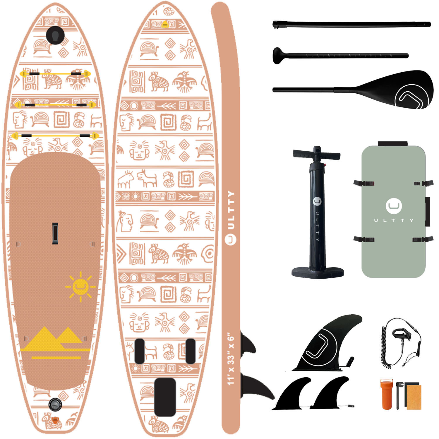 ULTRATY Cross border Sup Paddleboard Inflatable Stand Upright Paddle Board Adult Water Yoga Support Board Surfboard