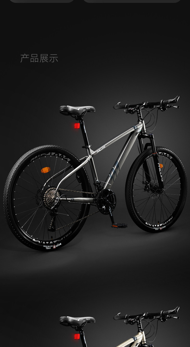 Philip Bike Mountain Bike Teen Adult Variable Speed Bike Off Road Racing