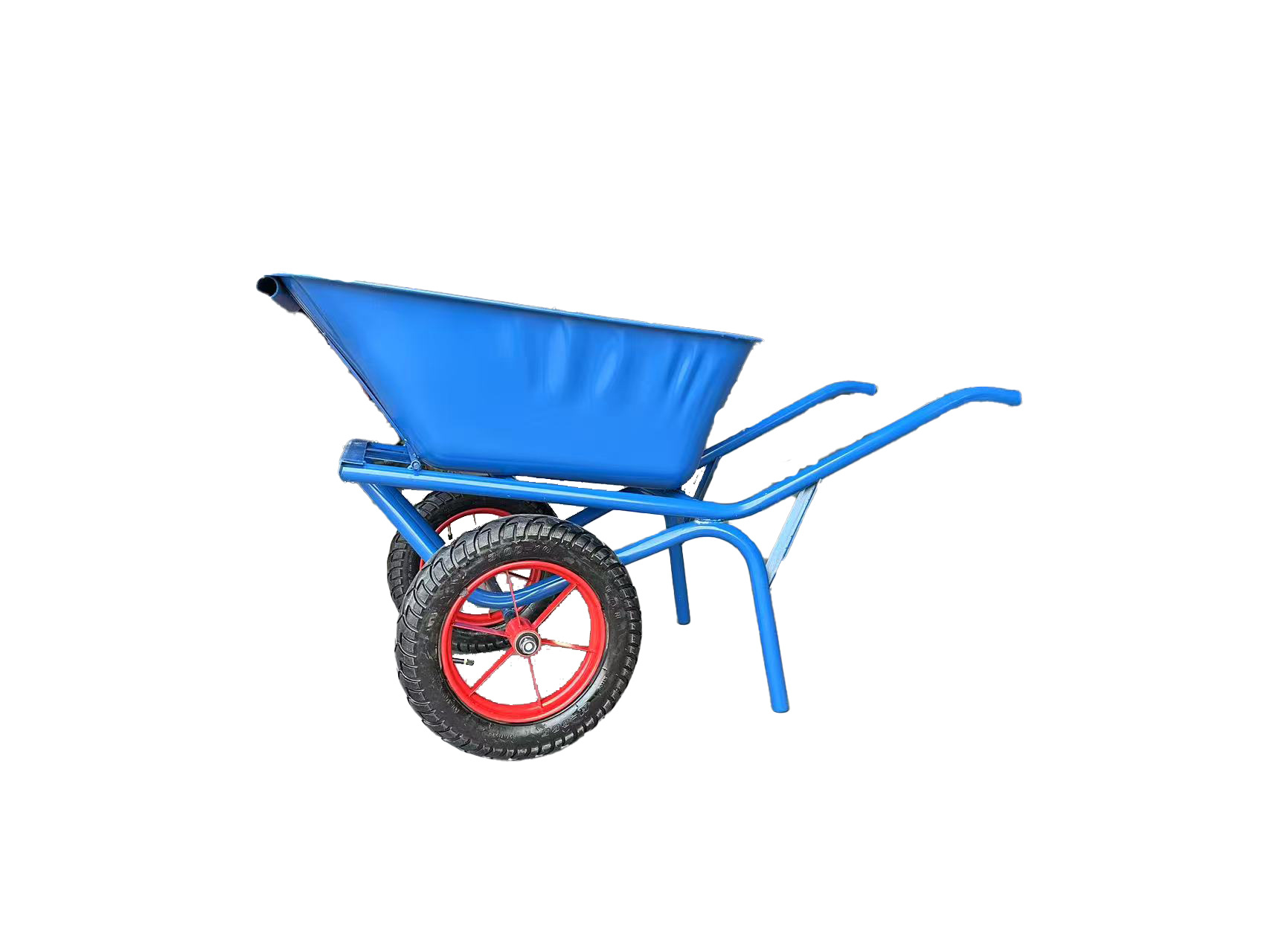 Agricultural single wheel double wheel thick handcart, construction site handling of sediment, garbage, feed, grain, dump truck manufacturer in stock