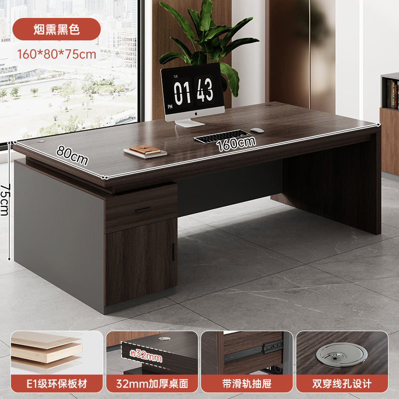 Office desk, desktop, home, simple computer, desk and chair combination, office, single person, simple writing desk, large desk, desk