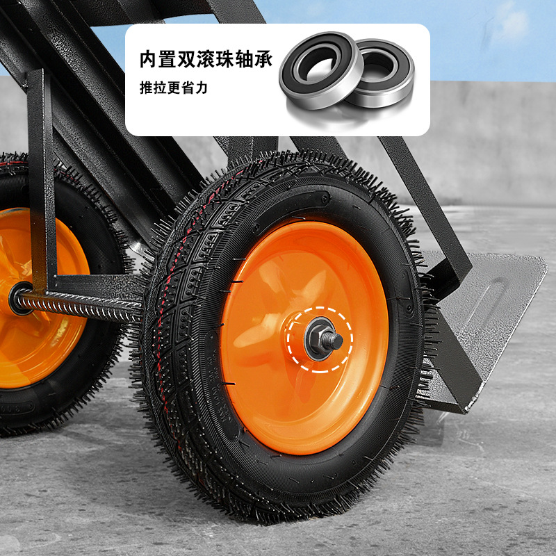 农用独轮手推车加厚老虎车载重两轮工具车老式鸡公车拉货搬运厂家
