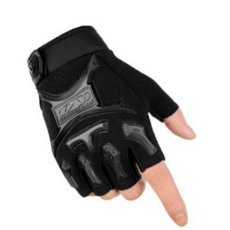 Seal printed adhesive half finger gloves tactical outdoor sports cycling anti slip fitness protection bicycle special forces
