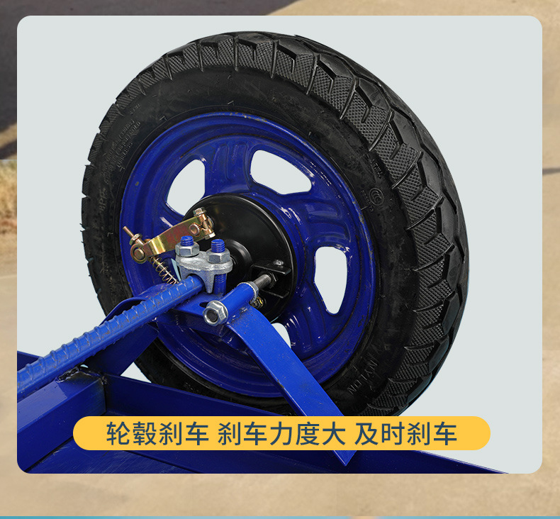 Double wheeled dump truck, household construction site, breeding farm, garden, soil and fertilizer handling truck, thickened double wheeled dump truck