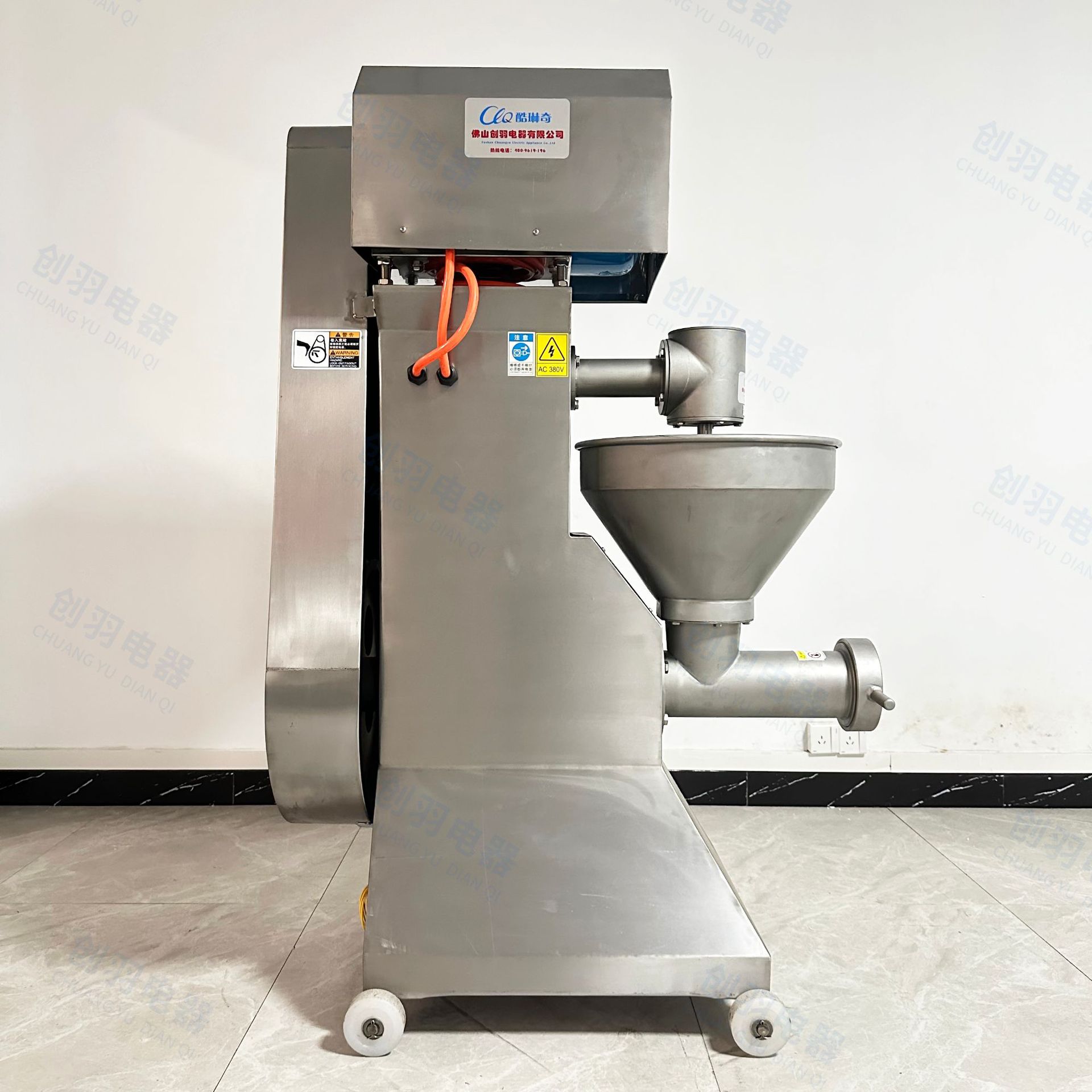 *Chicken rack bone grinder, large 1.5-ton multifunctional industrial meat grinder, frozen chicken breast and pork grinder