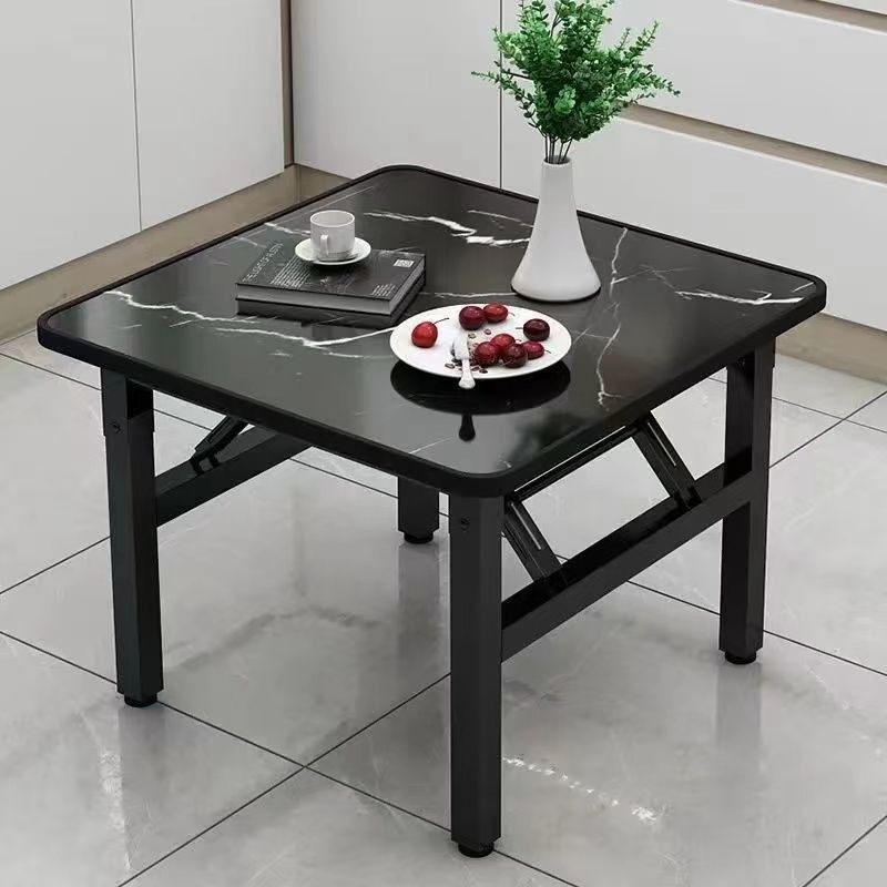 Square folding dining table, square small table, kitchen, household dining table, simple folding table, rental house, cross-border