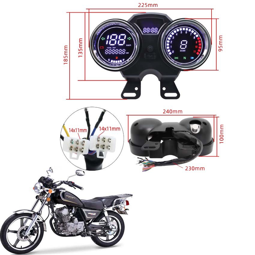 Южноамериканский Carguero 200 Мотоцикл Italika RC200 RC250thunder 125 Инструмент