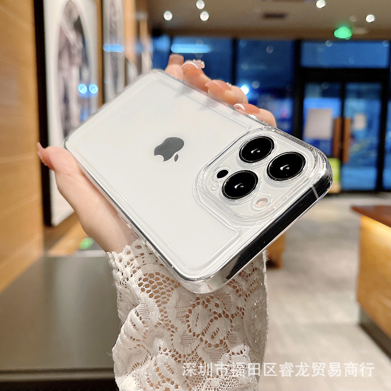 透明适用苹果15/16防摔14手机壳iphone13pro手机套PM软壳11批发13