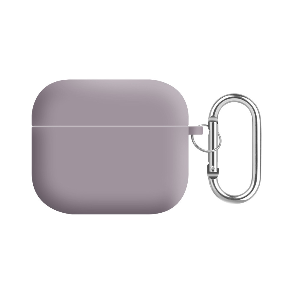 Solid color liquid silicone suitable for AirPods 4th generation protective case, 2nd generation 3rd generation Pro3 Apple Bluetooth earphone soft shell
