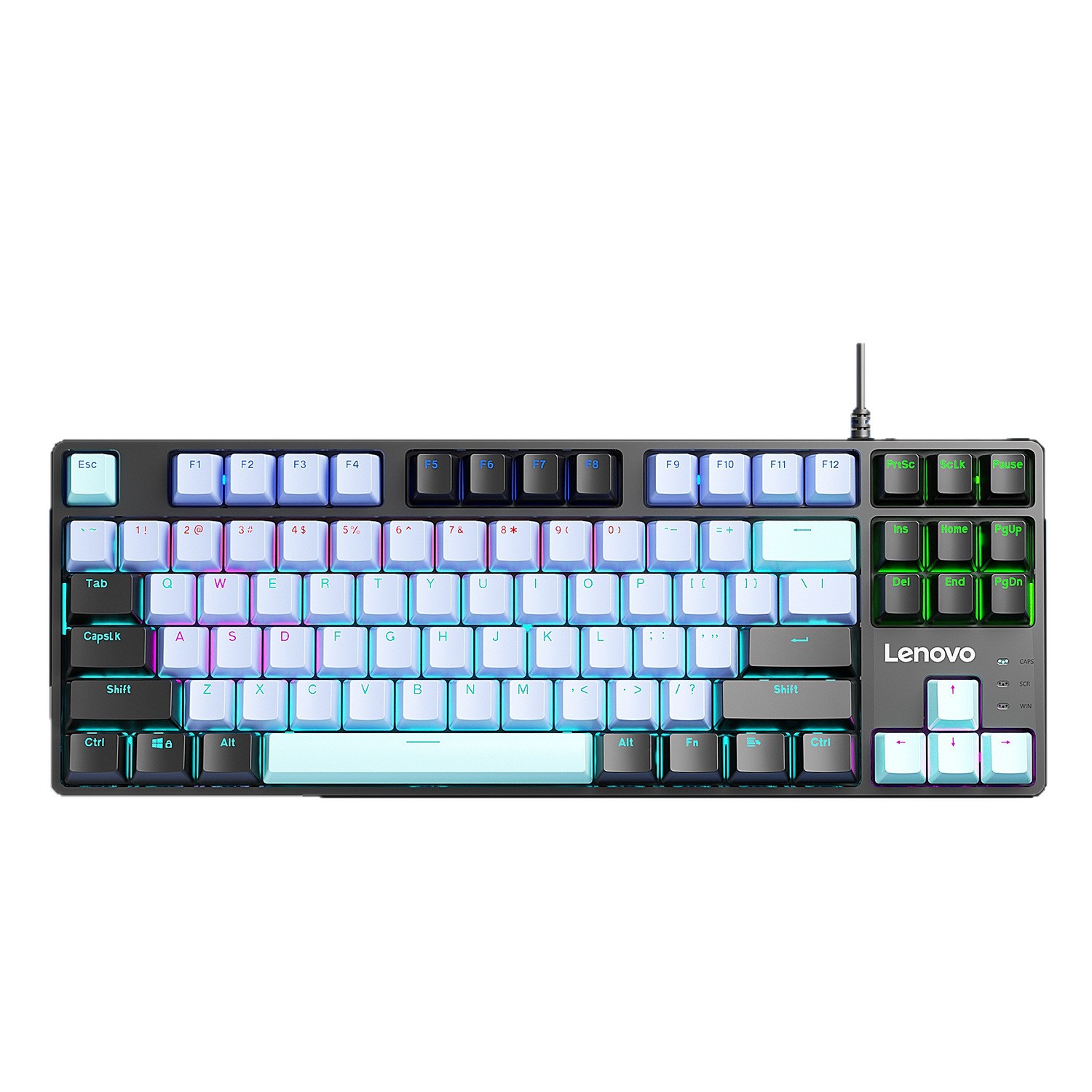 Новый Lenovo L Lenovo GK10-87 ключ проводной смешанный свет механическая клавиатура настольный ноутбук игровой офис