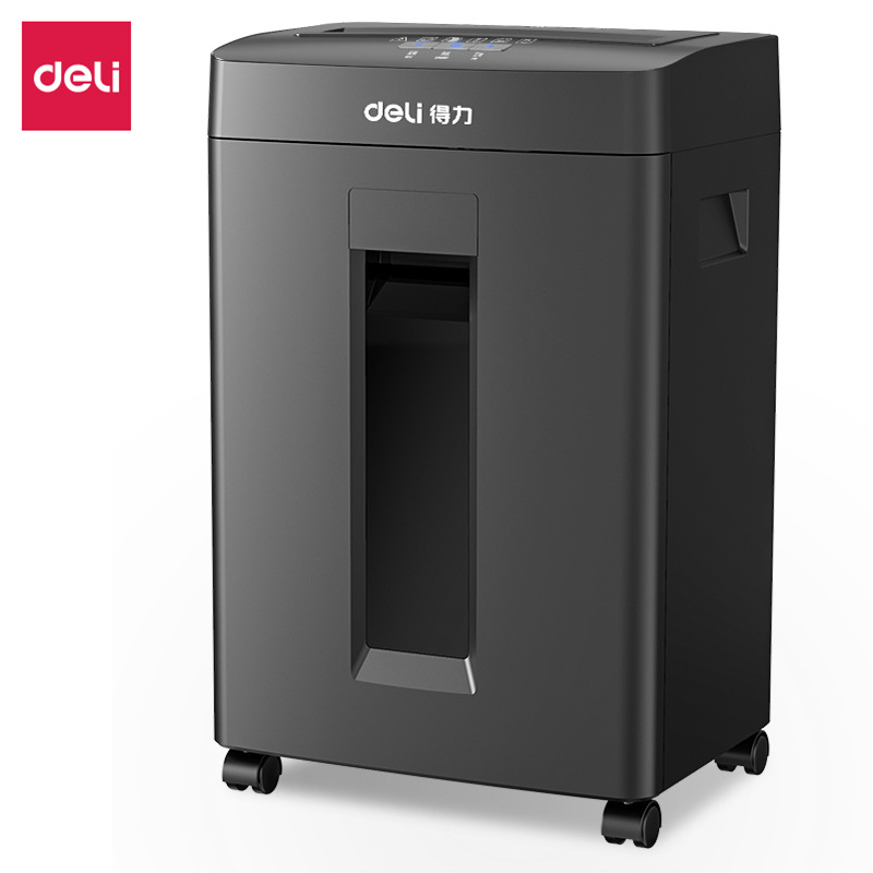 Deli 14431 shredder, large capacity 23L multifunctional staple, paper clip, CD, credit card shredder