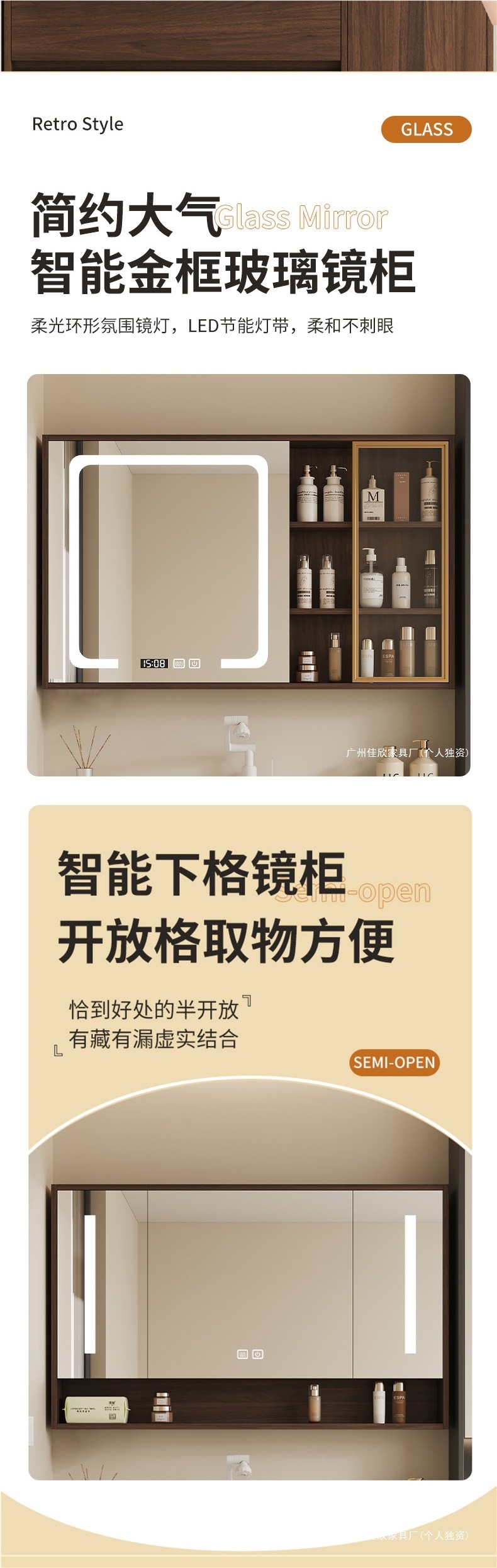 New Chinese style walnut bathroom cabinet combined with ceramic integrated basin, bathroom sink, hand washing basin cabinet, floor standing