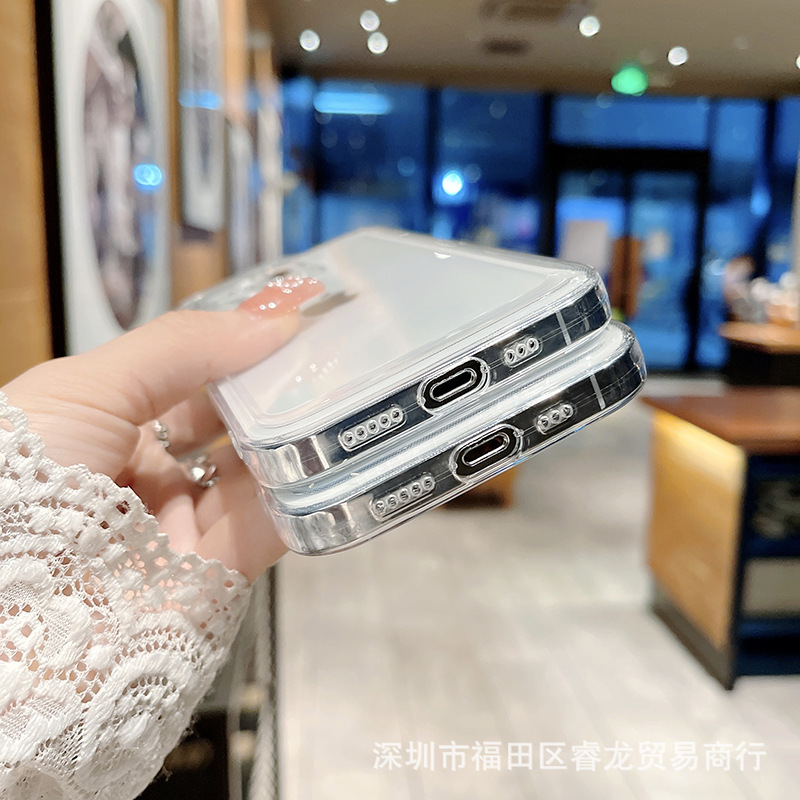 透明适用苹果15/16防摔14手机壳iphone13pro手机套PM软壳11批发13