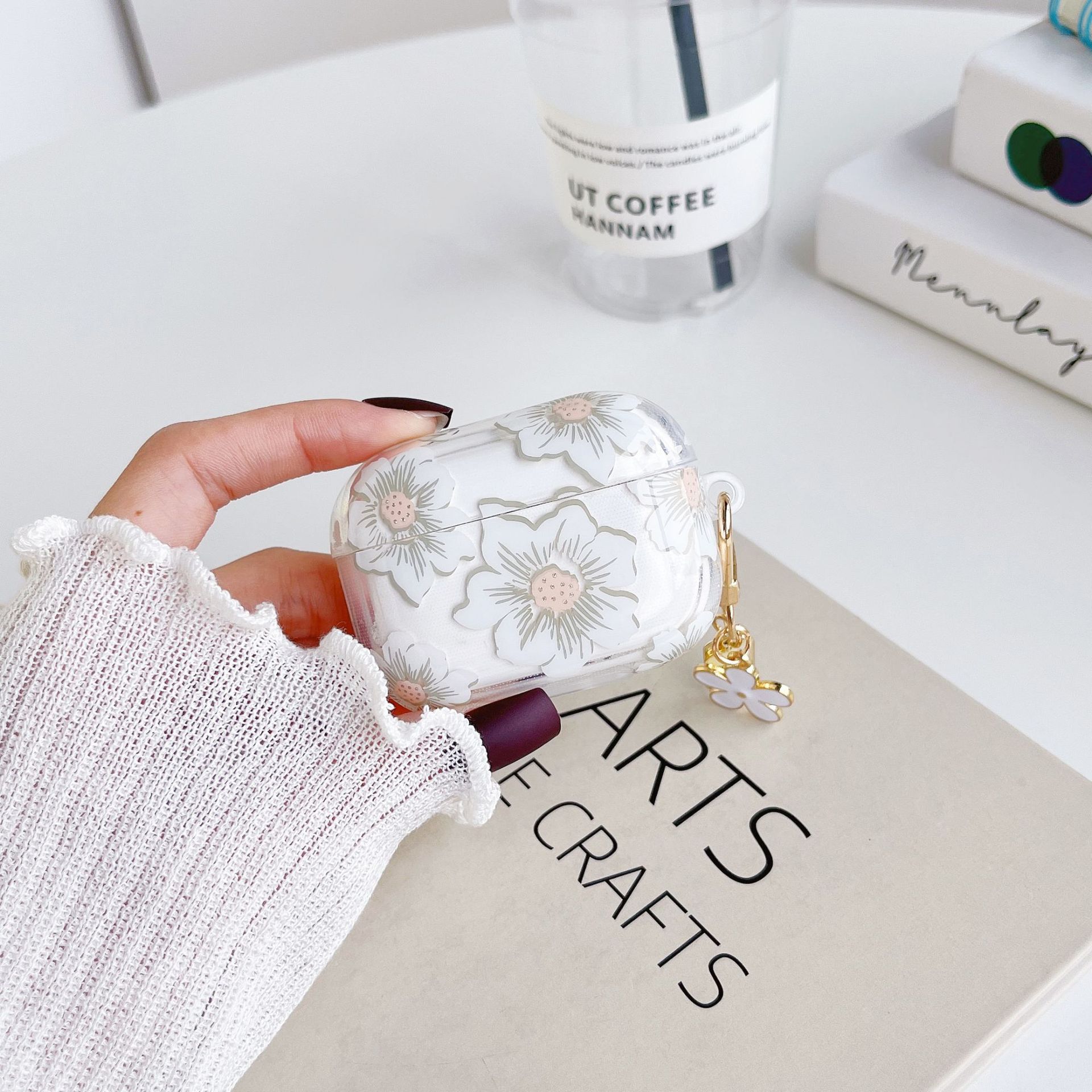 外贸爆款高透闪粉适用airpods 4 case苹果3蓝牙耳机保护套pro2软