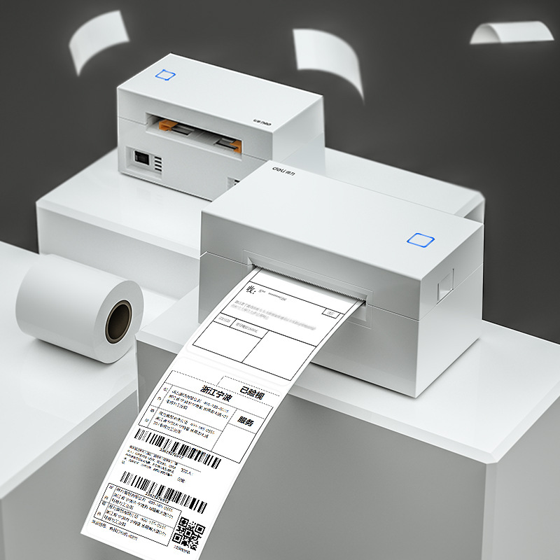 Deli Thermal Label Printer 80mm Express Delivery Sheet Electronic Face Sheet Convenient High Speed Printer Office Supplies