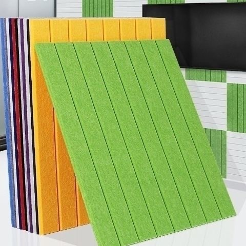 Звукоизоляционная панель из войлока Amazon, шумопоглощающая самоклеящаяся настенная панель для внутренней стены, украшение из красочной войлочной звукоизоляционной панели