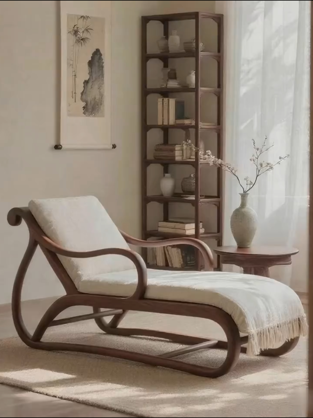 Шезлонг из североамериканского черного ореха Oriental Living модель N-1