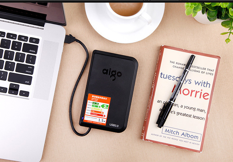 Suitable for USB Aigo HD806 1T/2T/4T portable hard drive with black cable