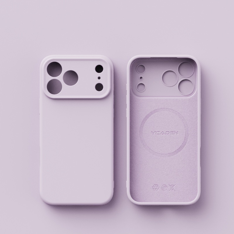 Suitable for iPhone 17 ProMax premium liquid silicone magnetic phone case Apple 16 ultra-thin solid color skin sensation 15