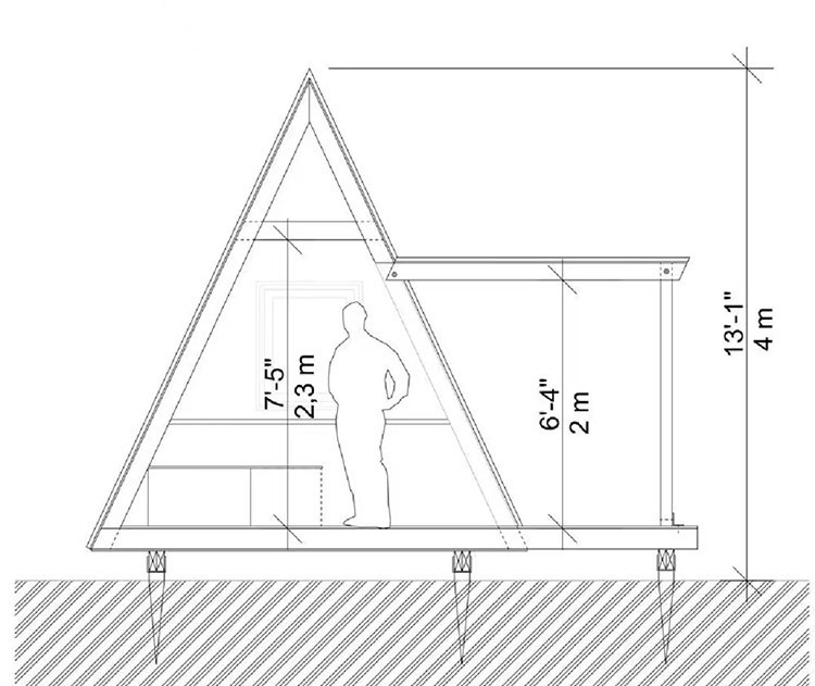 Internet famous scenic spots, farmhouses, homestays, wooden houses, mobile villas, outdoor children's anti-corrosion cabins, triangular treehouses