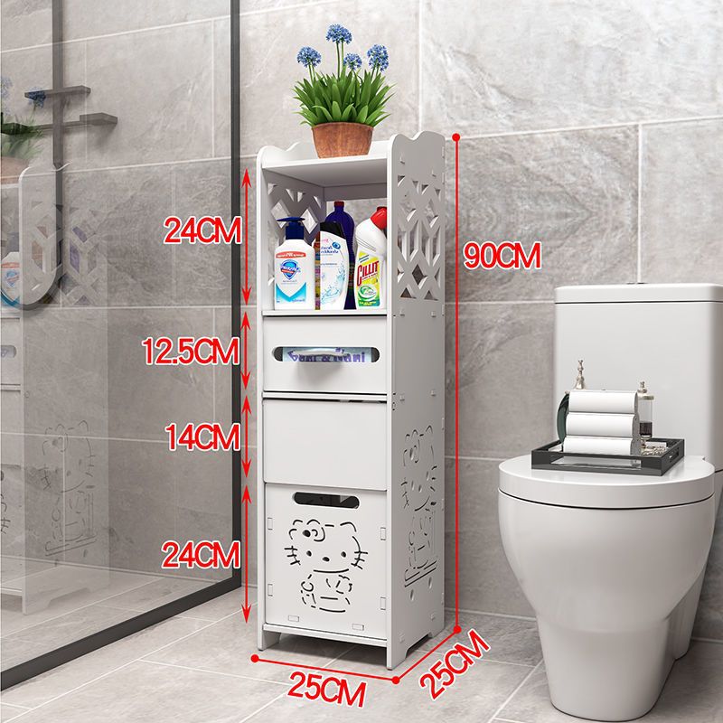 Bathroom side cabinet, bathroom standing cabinet, floor standing bathroom shelf, toilet side cabinet, narrow cabinet, toilet storage cabinet