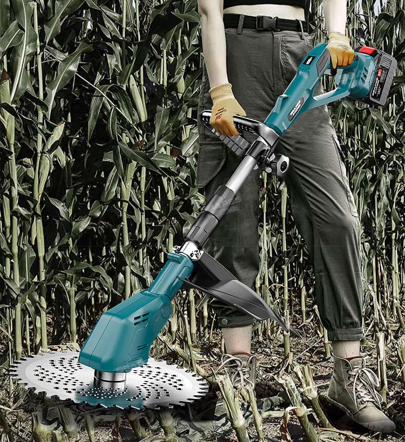 Rechargeable electric lawn mower, lawn mower, household lithium electric weeding machine, handheld wheat harvester