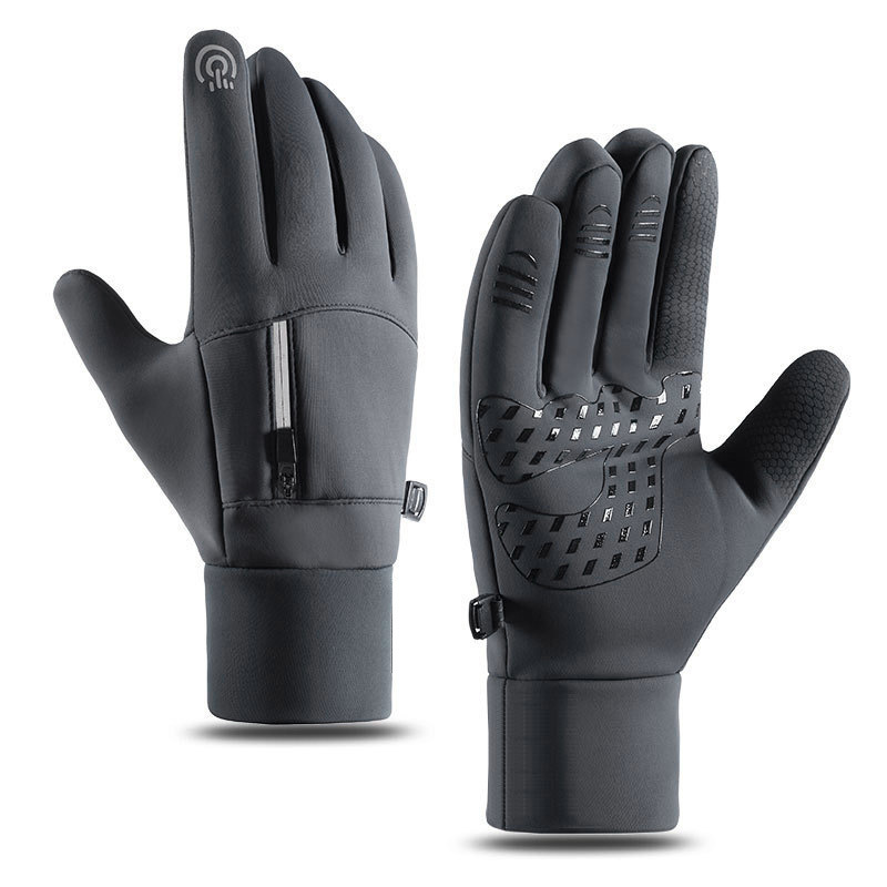 Winter Warm Gloves for Men and Women Touchscreen Skiing Outdoor Sports with Velvet Waterproof and Cold proof Bicycle Riding Gloves