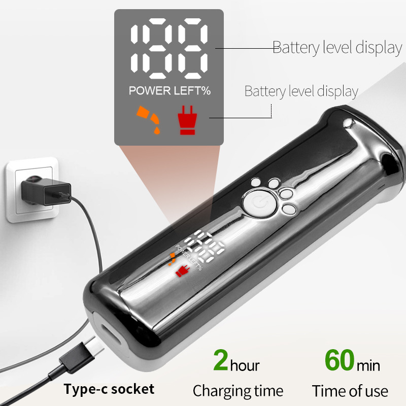 Цифровой дисплей PET Electric Clipper Shaver Cat Hair Hairs Hair Hair Clipper Bass Удаление волос Fader для домашних животных