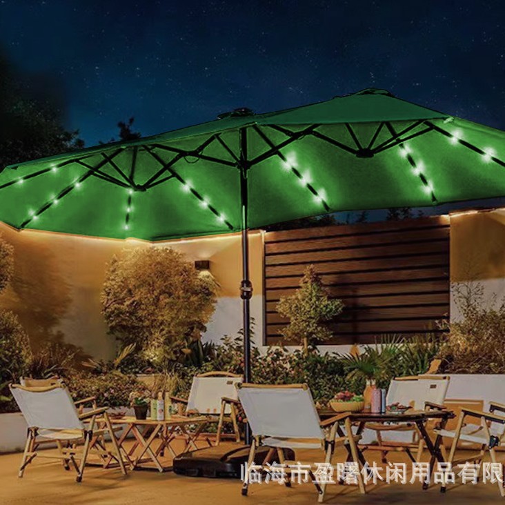 Outdoor Umbrella, Courtyard Umbrella, Sunshade Umbrella, Courtyard Roman Umbrella, Large Sun Umbrella, UV resistant Double Head Design