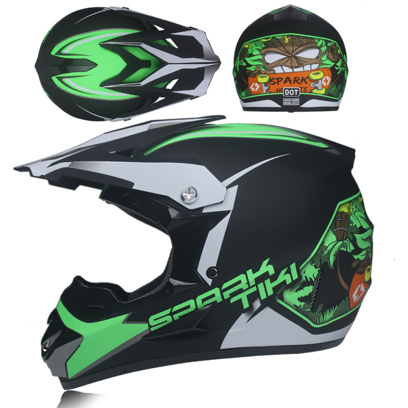 Car, motorcycle, rally off-road helmet, mountain bike, racing car, downhill full helmet, men's and women's all season summer gift three piece set