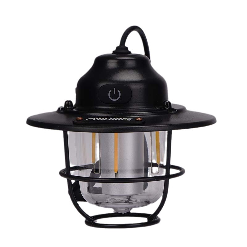 Cyberbee Retro Camping Light Camping Light Typec Rechargeable Portable Light Unlimited Dimming Outdoor Pendant Light Emergency