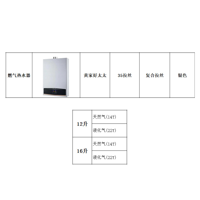 Газовый водонагреватель Huang Mrs. Life модель 35