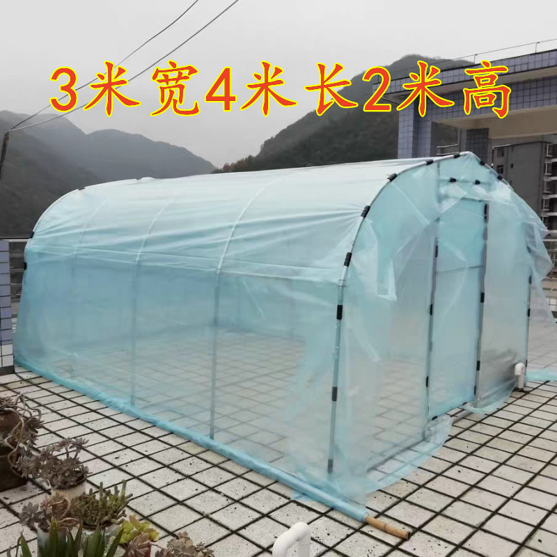 Household greenhouse, greenhouse, flower shed, warm room, simple sunroom, winter insulation, rooftop balcony, courtyard, succulent skeleton