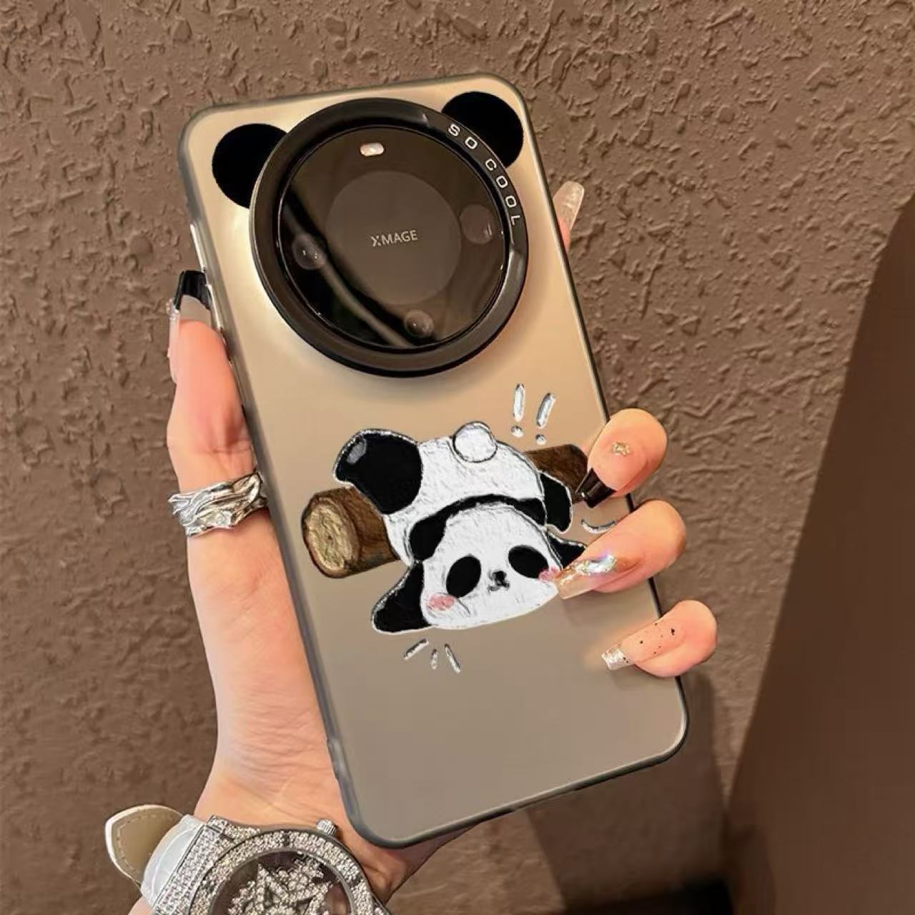 Play Panda Huawei Mate60Pro phone case p60e suitable for nova12/11 niche MT50/p40 cute