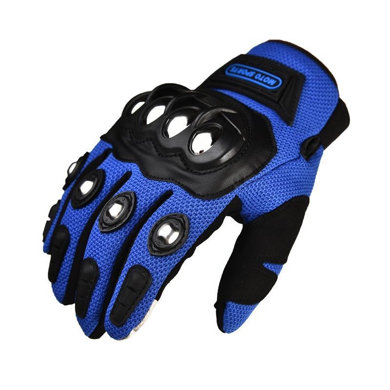 Motorcycle riding gloves for men in summer, all finger breathable. Motorcycle gloves, anti fall, bicycle gloves, windproof